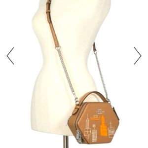 Coach X Basquiat Hexagonal crossbody bag
